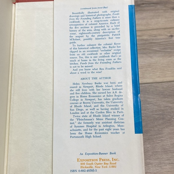 1st Ed/ Prt Foods From Our Founding Fathers Cook Book - Picture 8 of 13